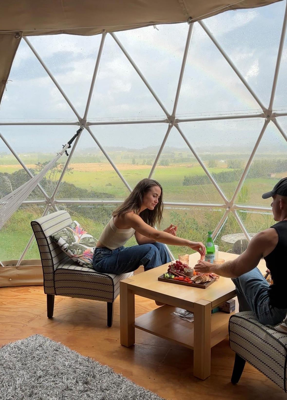Luxury tent 1 Off-grid Eco Seaview Geodesic Glamping Dome *