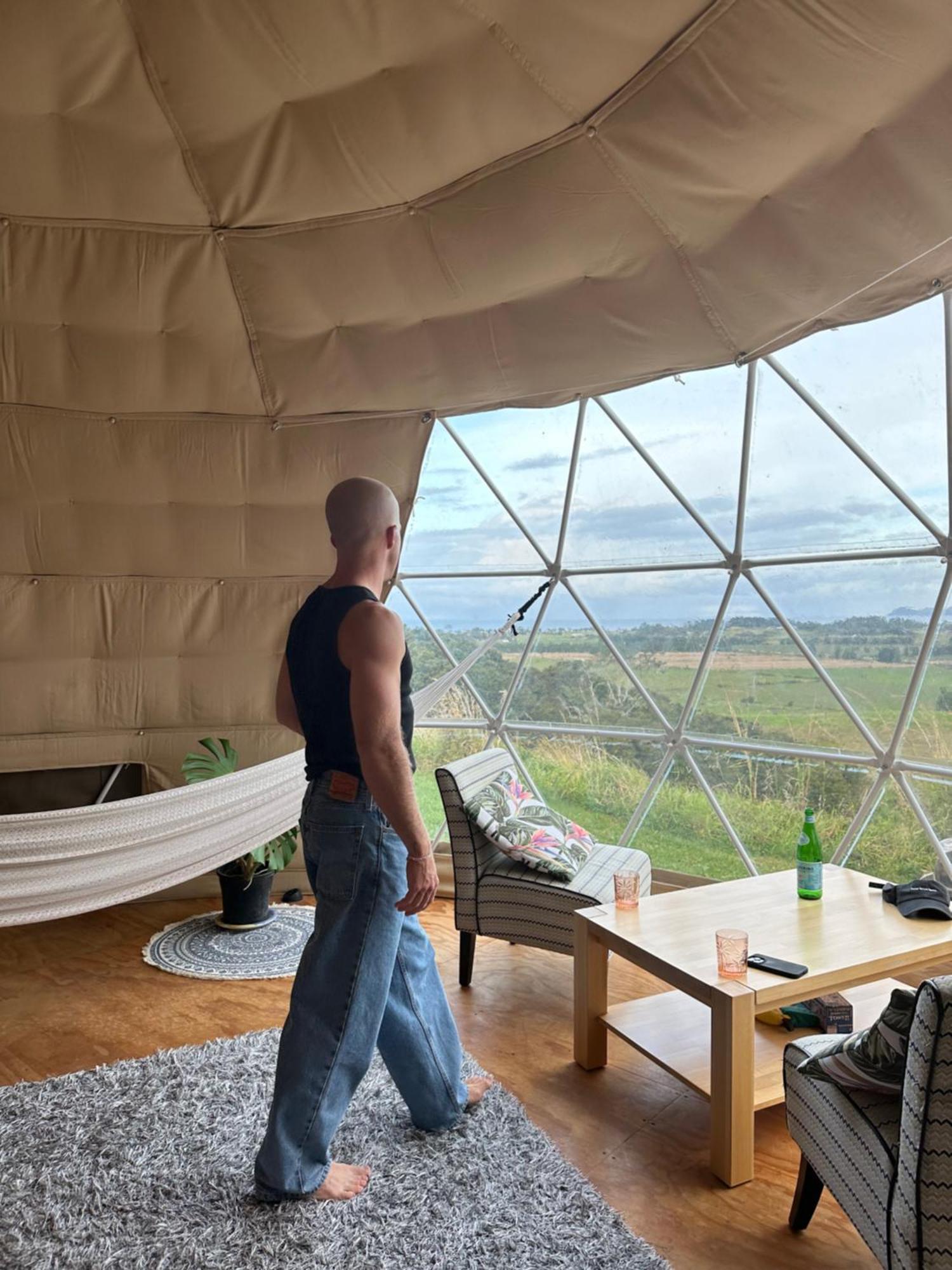 Luxury tent 1 Off-grid Eco Seaview Geodesic Glamping Dome *